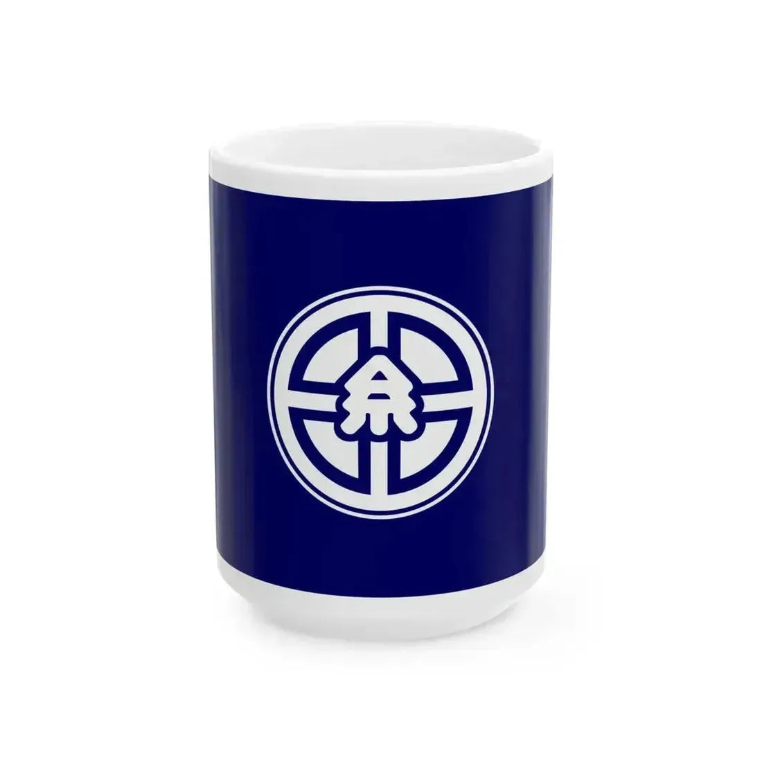 Flag of Itoda Fukuoka no text (Japan) White Coffee Mug 15oz - Go Mug Yourself