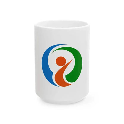 Flag of Itoshima Fukuoka (Japan) White Coffee Mug 15oz - Go Mug Yourself