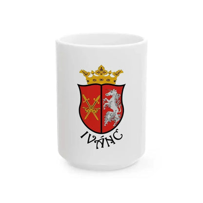 Flag of Ivanc variant (Hungary) White Coffee Mug 15oz - Go Mug Yourself