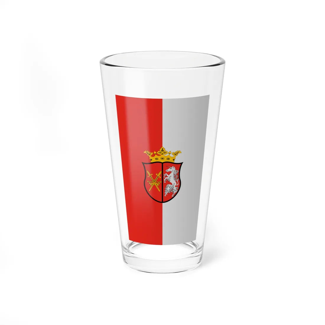 Flag of Ivanc vertical (Hungary) Pint Glass 16oz 16oz - Go Mug Yourself
