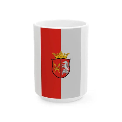 Flag of Ivanc vertical (Hungary) White Coffee Mug 15oz - Go Mug Yourself