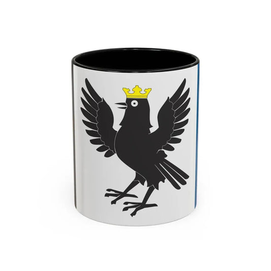 Flag of Ivano Frankivsk Oblast Ukraine - Accent Coffee Mug 11oz Black - Go Mug Yourself