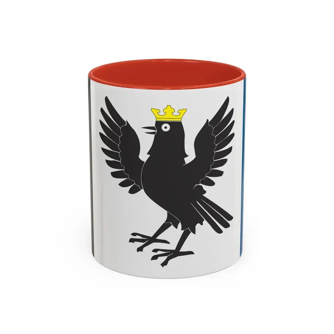Flag of Ivano Frankivsk Oblast Ukraine - Accent Coffee Mug 11oz Red - Go Mug Yourself