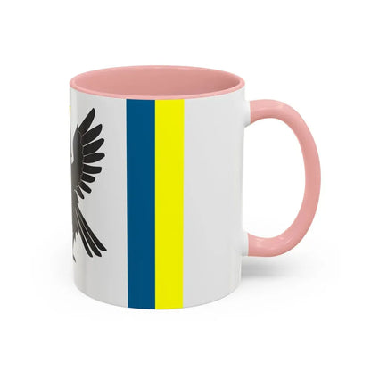Flag of Ivano Frankivsk Oblast Ukraine - Accent Coffee Mug - Go Mug Yourself