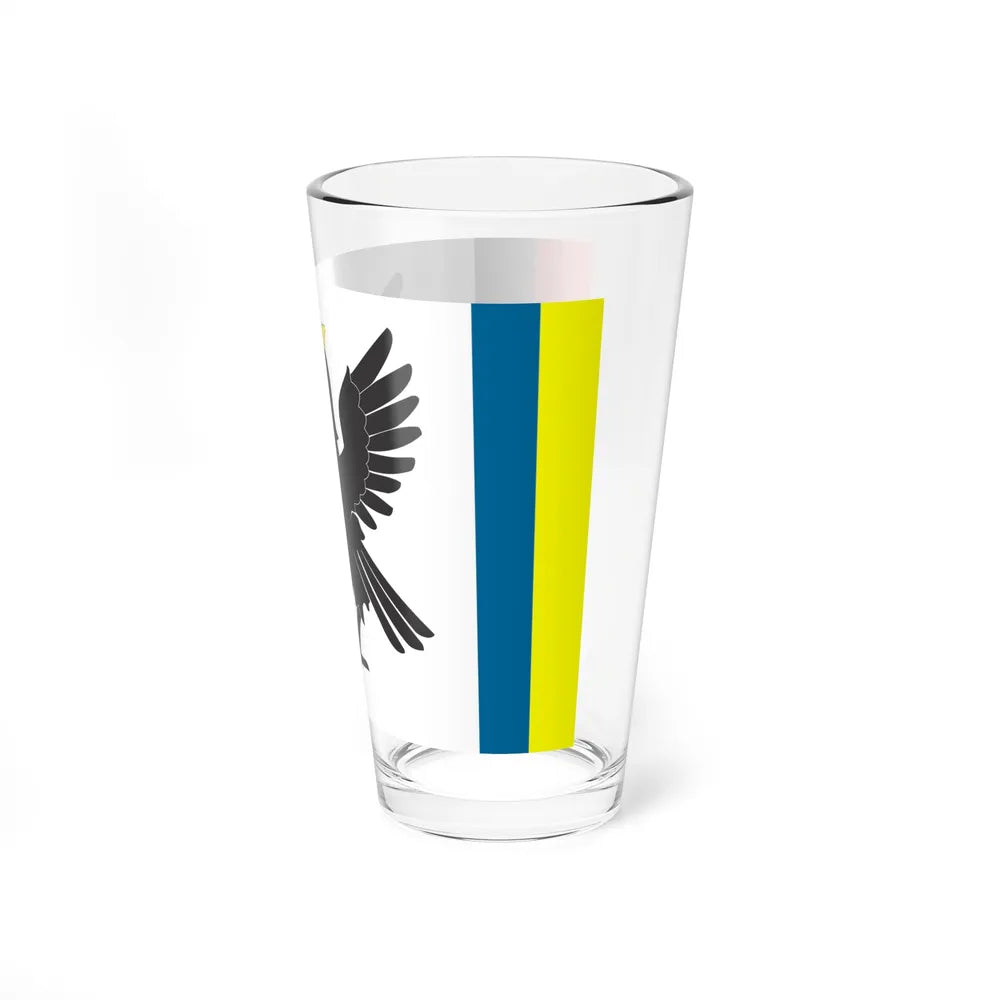 Flag of Ivano Frankivsk Oblast Ukraine - Pint Glass 16oz-Go Mug Yourself