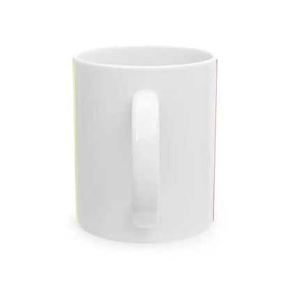Flag of Ivano Frankivsk Oblast Ukraine - White Coffee Mug - Go Mug Yourself