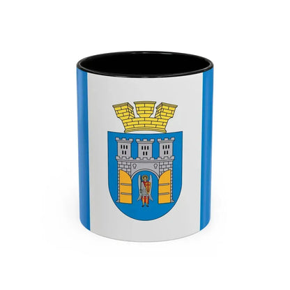 Flag of Ivano Frankivsk Ukraine - Accent Coffee Mug 11oz Black - Go Mug Yourself