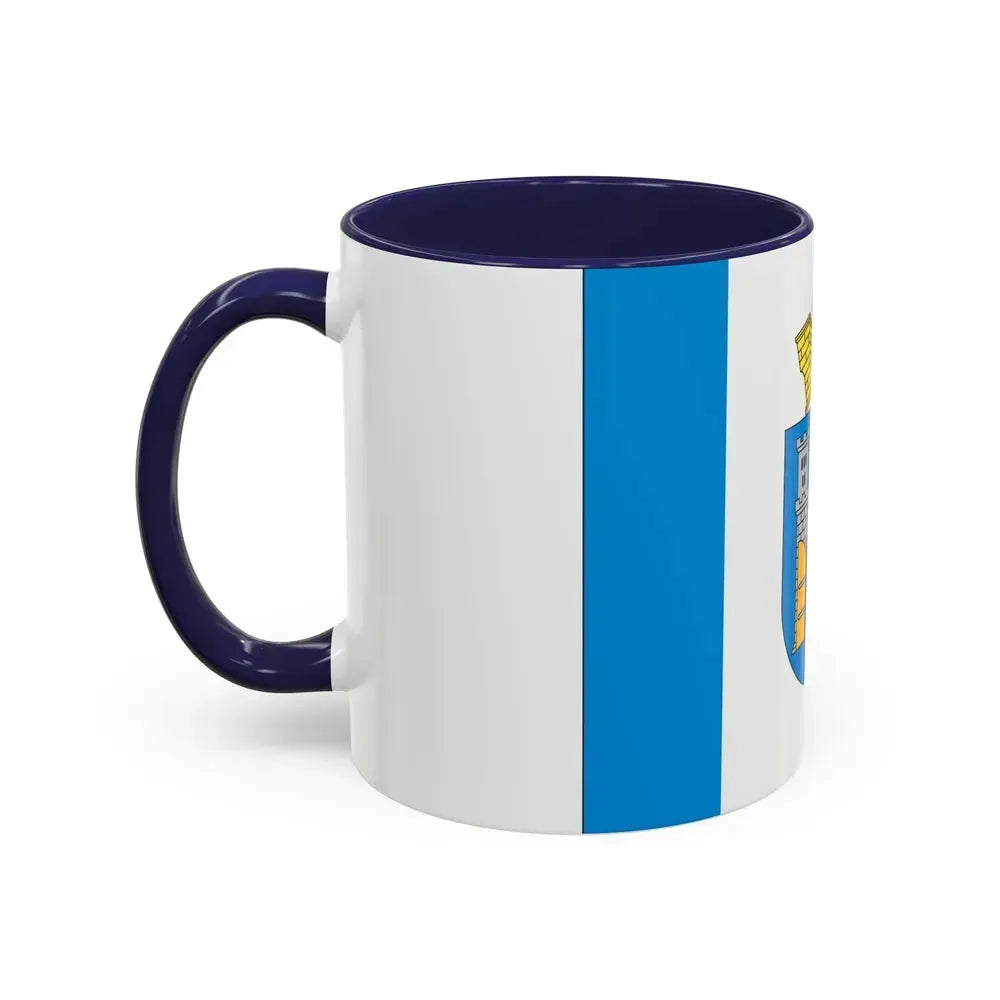 Flag of Ivano Frankivsk Ukraine - Accent Coffee Mug - Go Mug Yourself