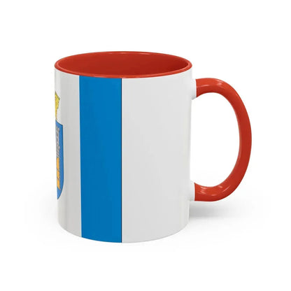 Flag of Ivano Frankivsk Ukraine - Accent Coffee Mug - Go Mug Yourself