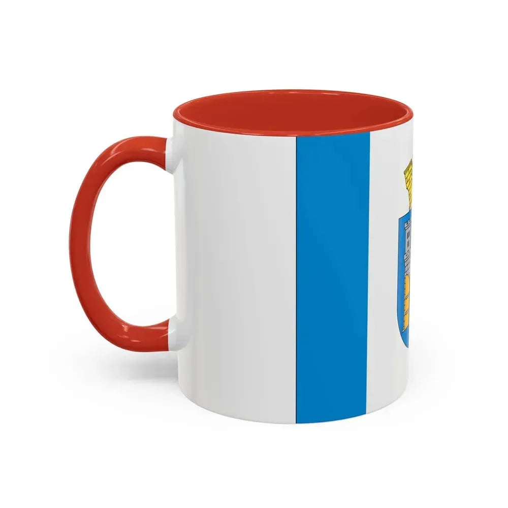 Flag of Ivano Frankivsk Ukraine - Accent Coffee Mug - Go Mug Yourself