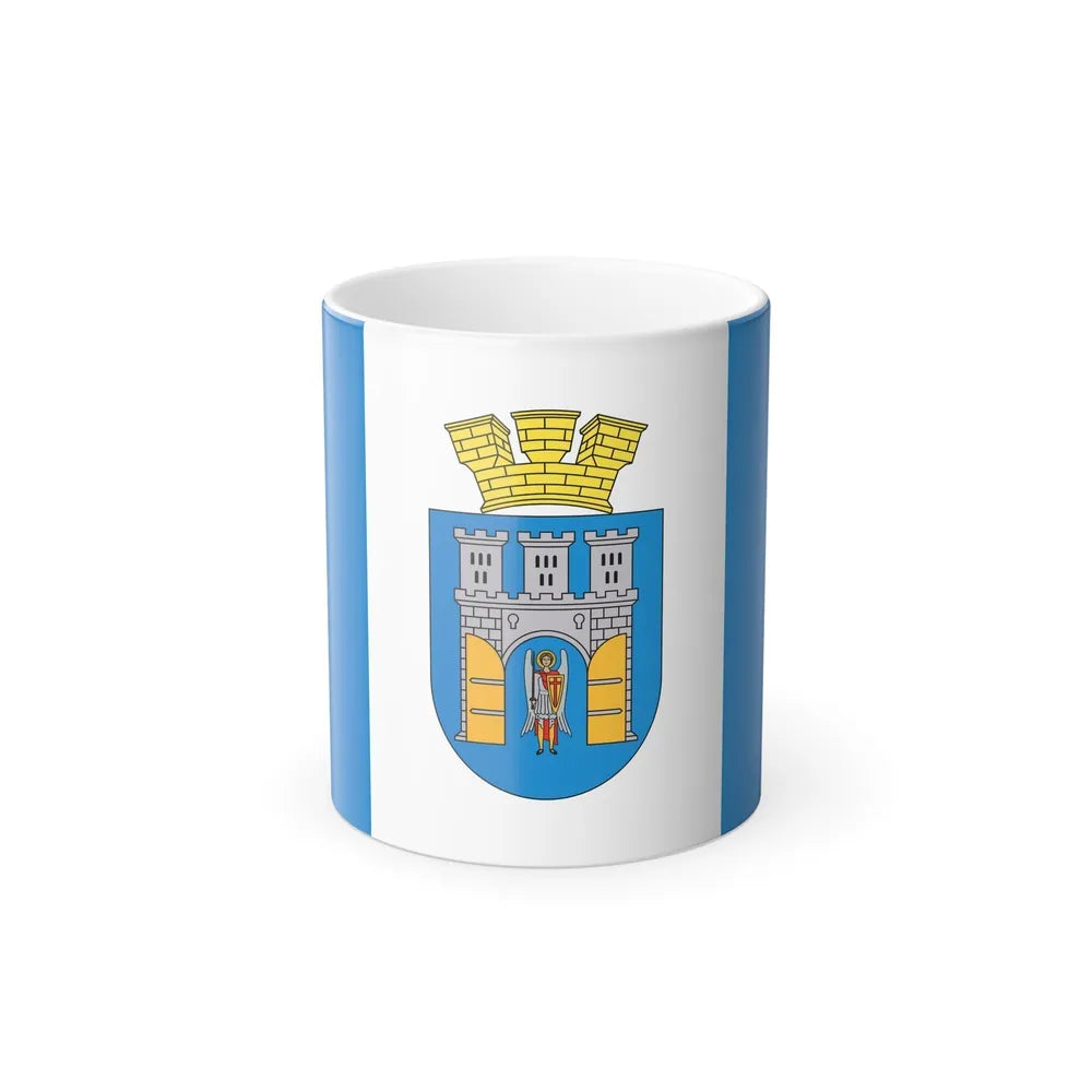 Flag of Ivano Frankivsk Ukraine - Color Changing Coffee Mug-11oz-Go Mug Yourself