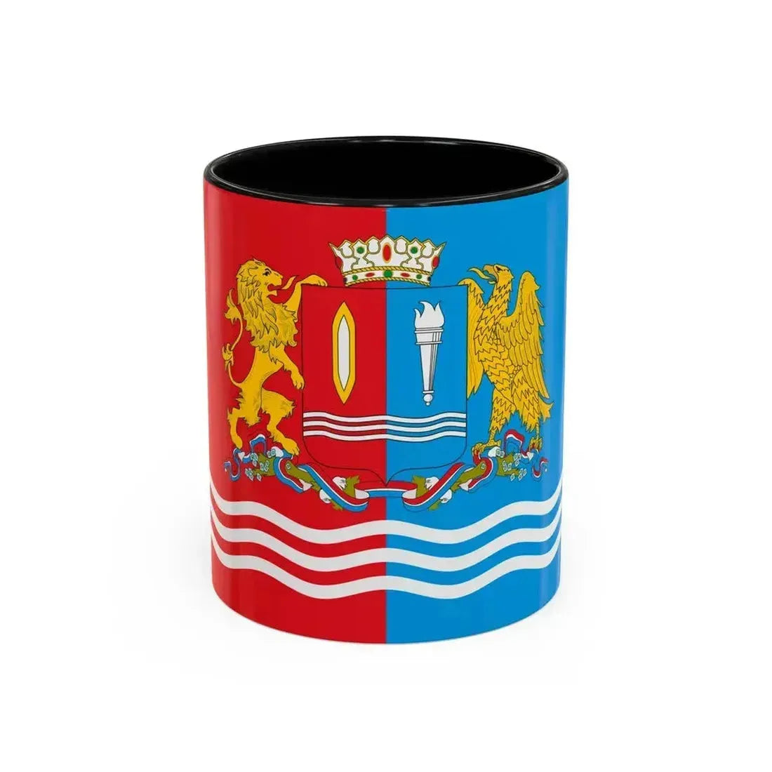 Flag of Ivanovo Oblast Russia - Accent Coffee Mug 11oz Black - Go Mug Yourself