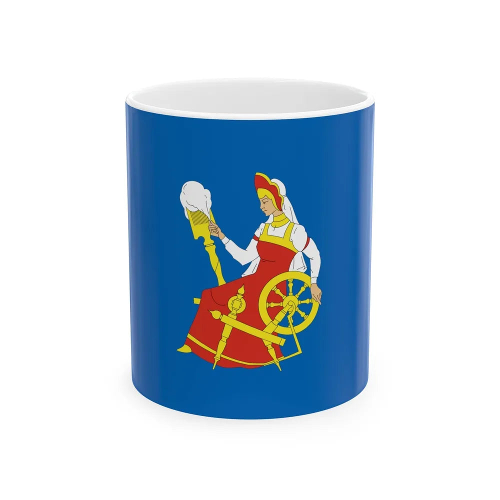 Flag of Ivanovo Russia - White Coffee Mug-11oz-Go Mug Yourself