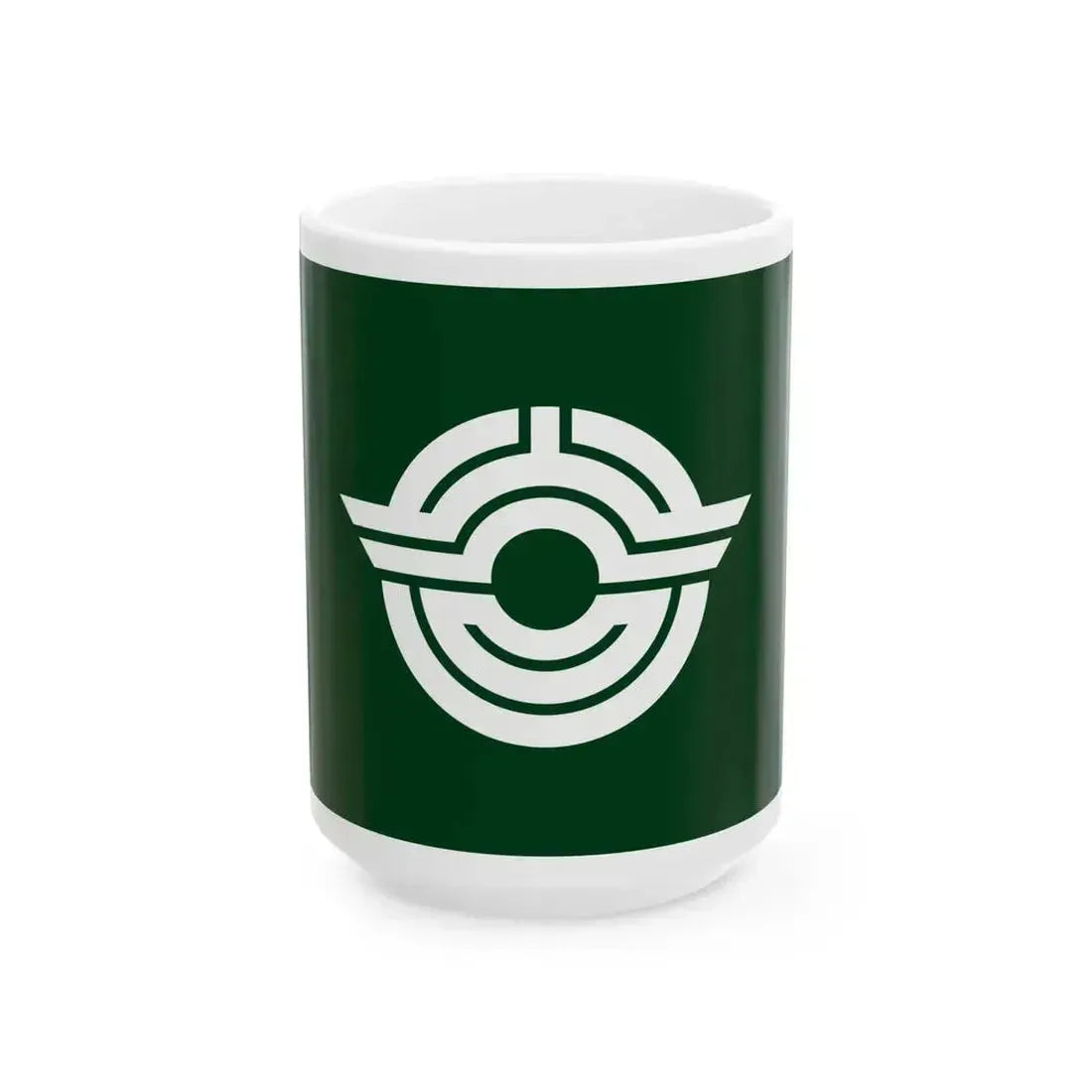 Flag of Iwade Wakayama (Japan) White Coffee Mug 15oz - Go Mug Yourself