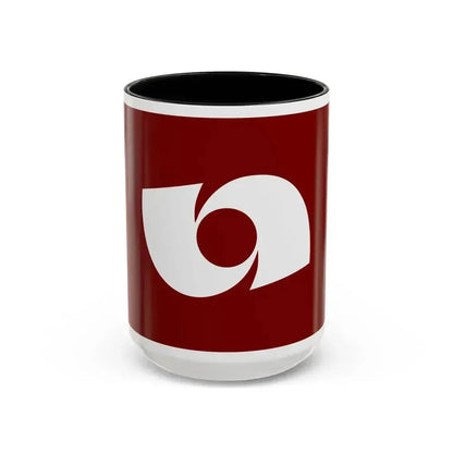 Flag of Iwaki Fukushima Japan - Accent Coffee Mug 15oz Black - Go Mug Yourself