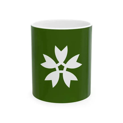 Flag of Iwakuni Yamaguchi (Japan) White Coffee Mug 11oz - Go Mug Yourself