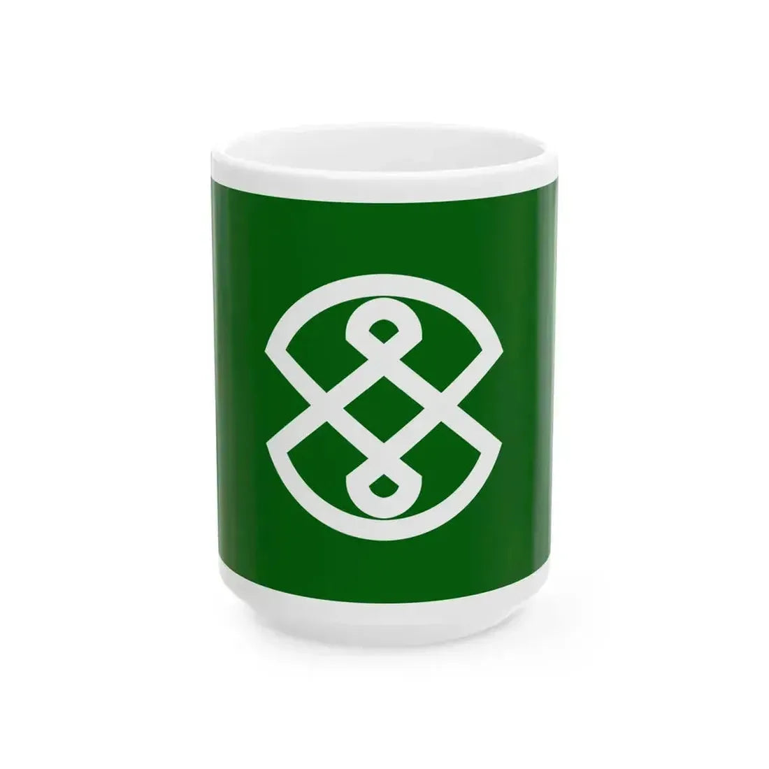 Flag of Iwakura Aichi (Japan) White Coffee Mug 15oz - Go Mug Yourself