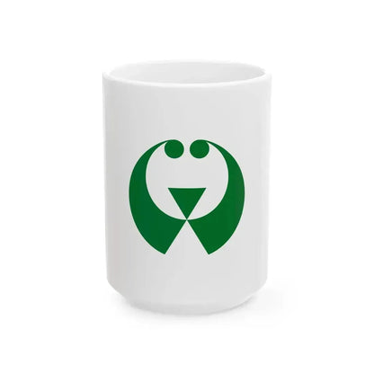 Flag of Iwami Shimane 1957-2004 (Japan) White Coffee Mug 15oz - Go Mug Yourself