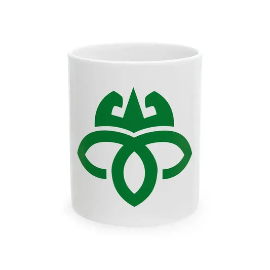 Flag of Iwamura Gifu 1965-2004 (Japan) White Coffee Mug 11oz - Go Mug Yourself