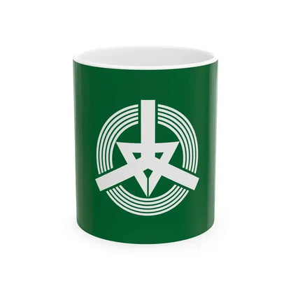 Flag of Iwanai Hokkaido (Japan) White Coffee Mug 11oz - Go Mug Yourself