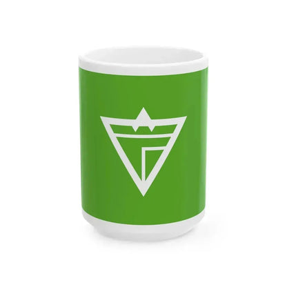 Flag of Iwanuma Miyagi (Japan) White Coffee Mug 15oz - Go Mug Yourself