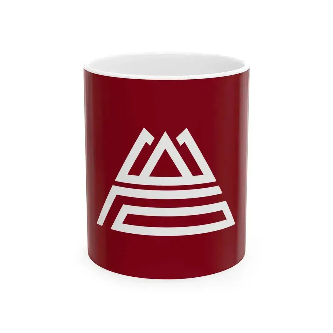 Flag of Iwase Ibaraki 1955-2005 no text (Japan) White Coffee Mug 11oz - Go Mug Yourself