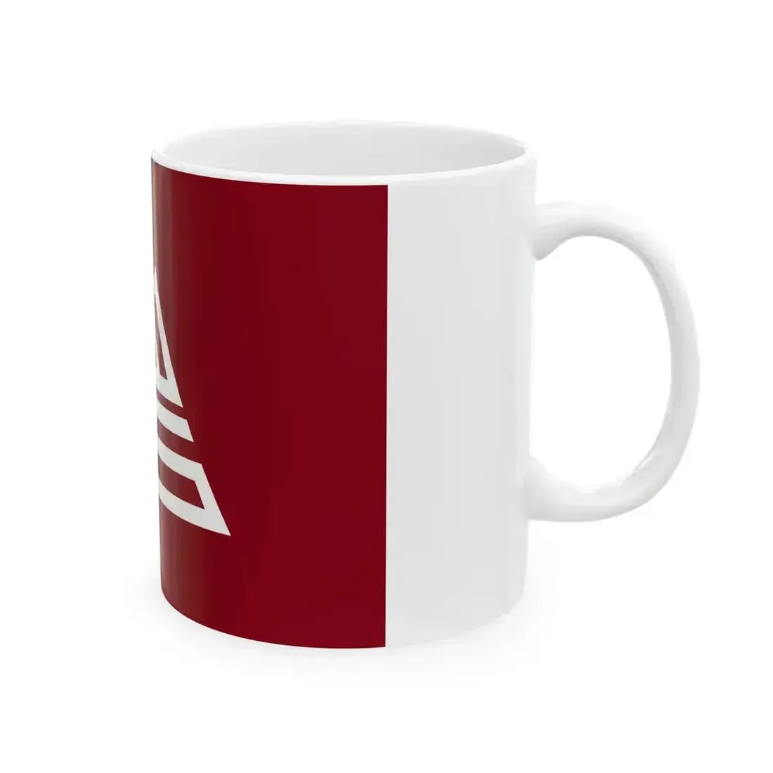 Flag of Iwase Ibaraki 1955-2005 no text (Japan) White Coffee Mug - Go Mug Yourself