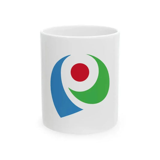 Flag of Iwata Shizuoka (Japan) White Coffee Mug 11oz - Go Mug Yourself