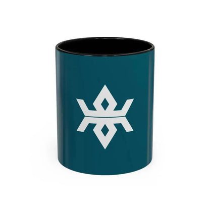 Flag of Iwate Prefecture Japan - Accent Coffee Mug 11oz Black - Go Mug Yourself