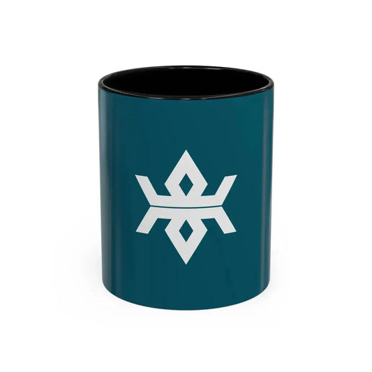 Flag of Iwate Prefecture Japan - Accent Coffee Mug 11oz Black - Go Mug Yourself