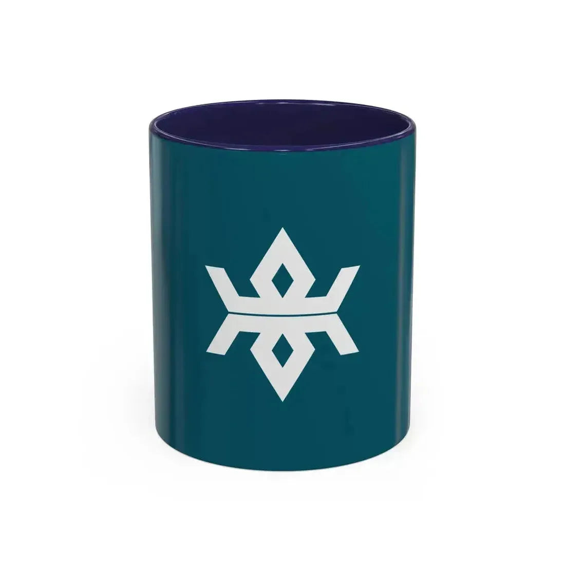Flag of Iwate Prefecture Japan - Accent Coffee Mug 11oz Navy - Go Mug Yourself