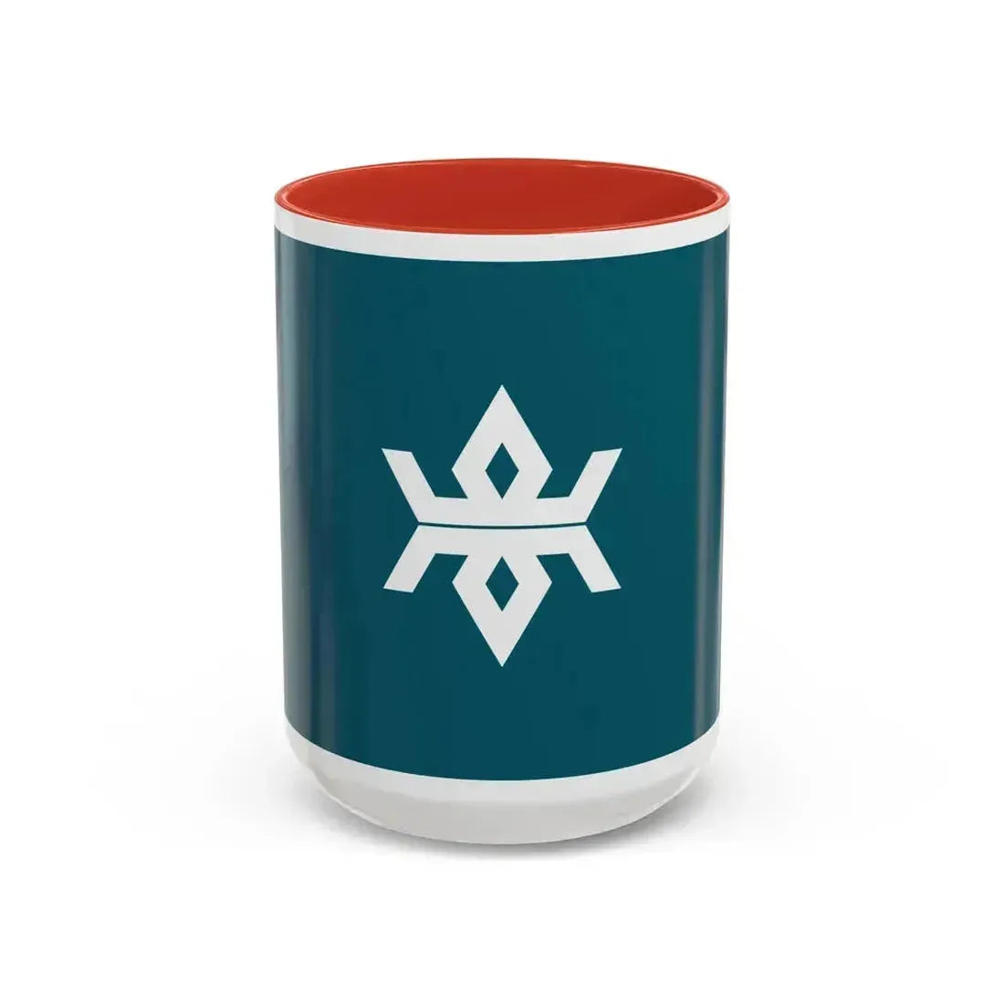 Flag of Iwate Prefecture Japan - Accent Coffee Mug 15oz Red - Go Mug Yourself