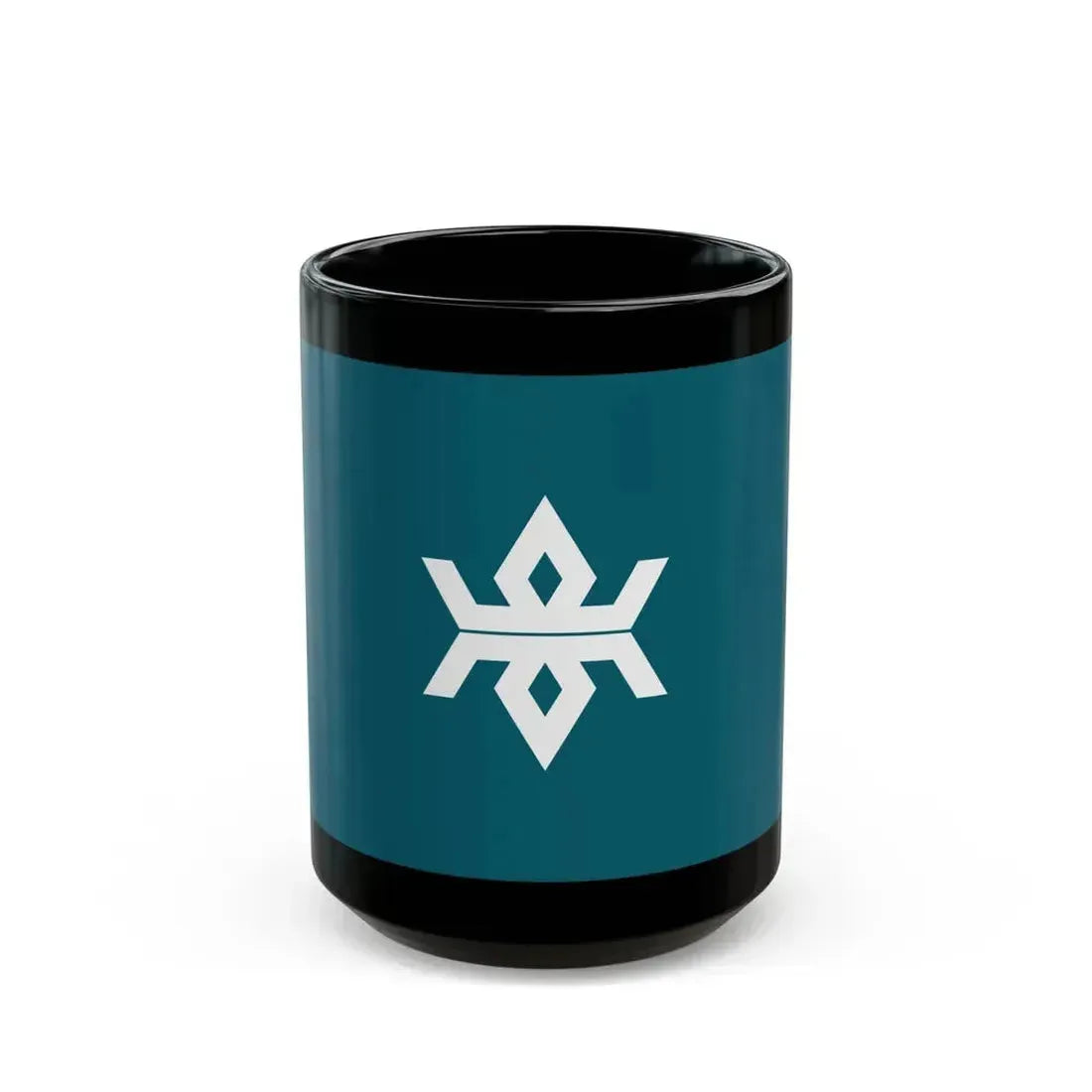 Flag of Iwate Prefecture Japan - Black Coffee Mug 15oz - Go Mug Yourself