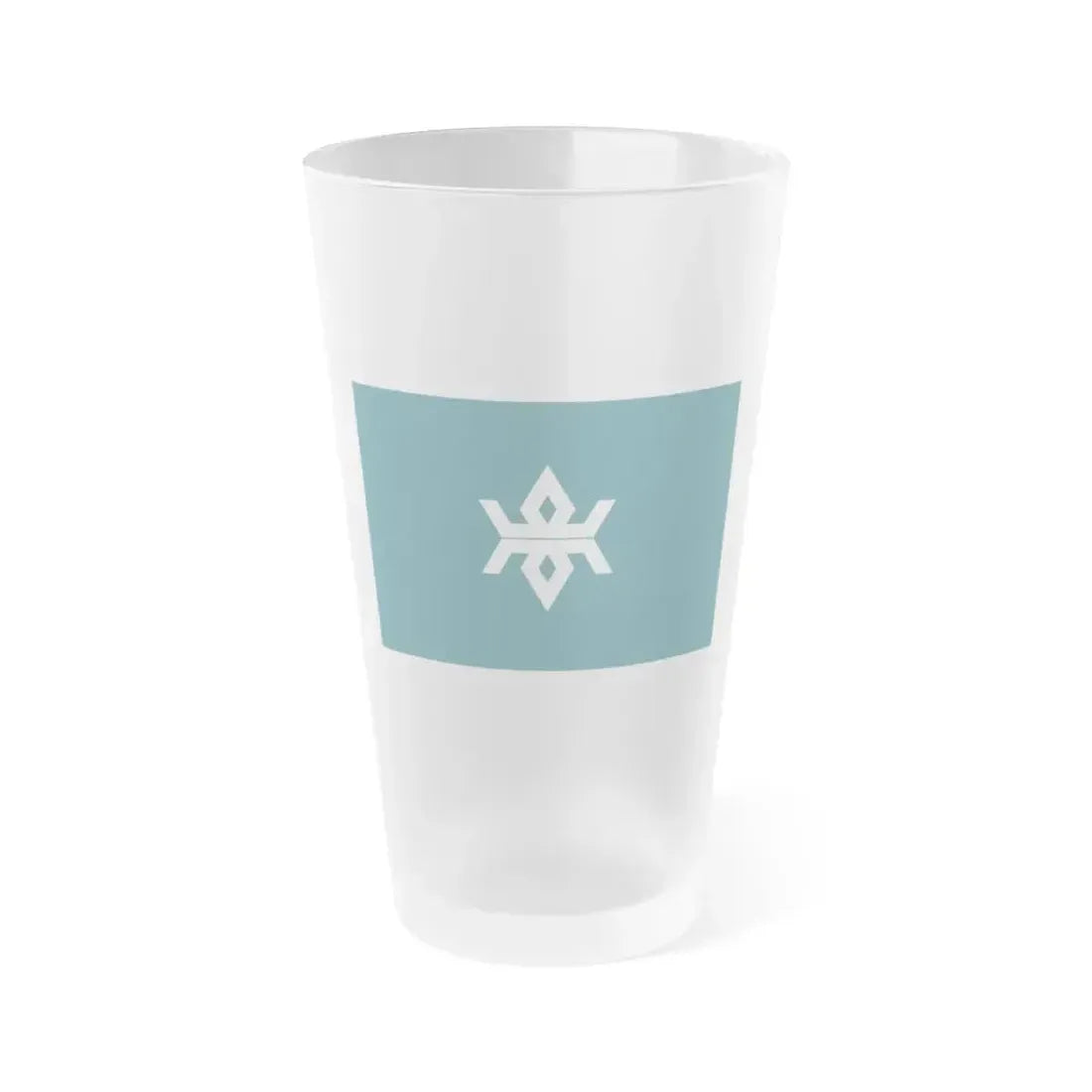 Flag of Iwate Prefecture Japan - Frosted Pint Glass 16oz 16oz Frosted - Go Mug Yourself