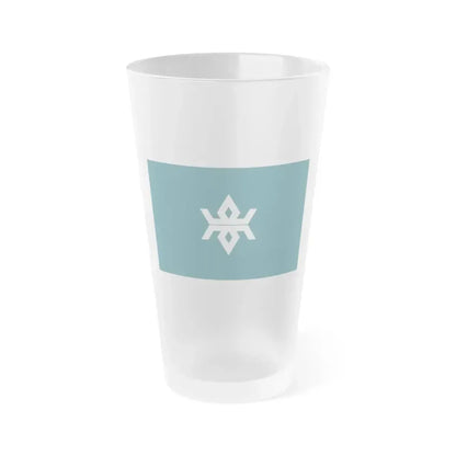 Flag of Iwate Prefecture Japan - Frosted Pint Glass 16oz 16oz Frosted - Go Mug Yourself
