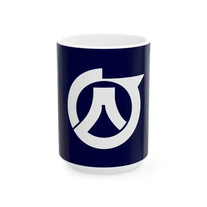 Flag of Iyama Kagawa 1966-2005 (Japan) White Coffee Mug 15oz - Go Mug Yourself