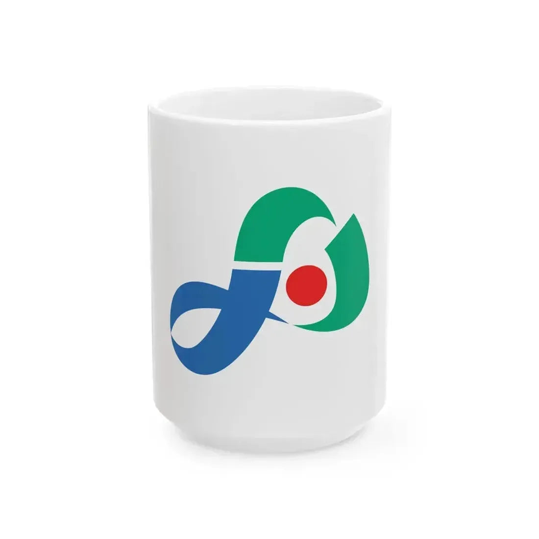 Flag of Iyo Ehime (Japan) White Coffee Mug 15oz - Go Mug Yourself