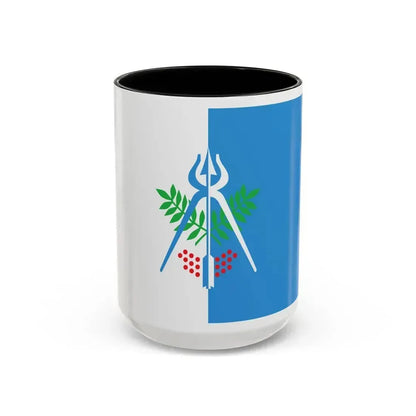 Flag of Izhevsk Russia - Accent Coffee Mug 15oz Black - Go Mug Yourself