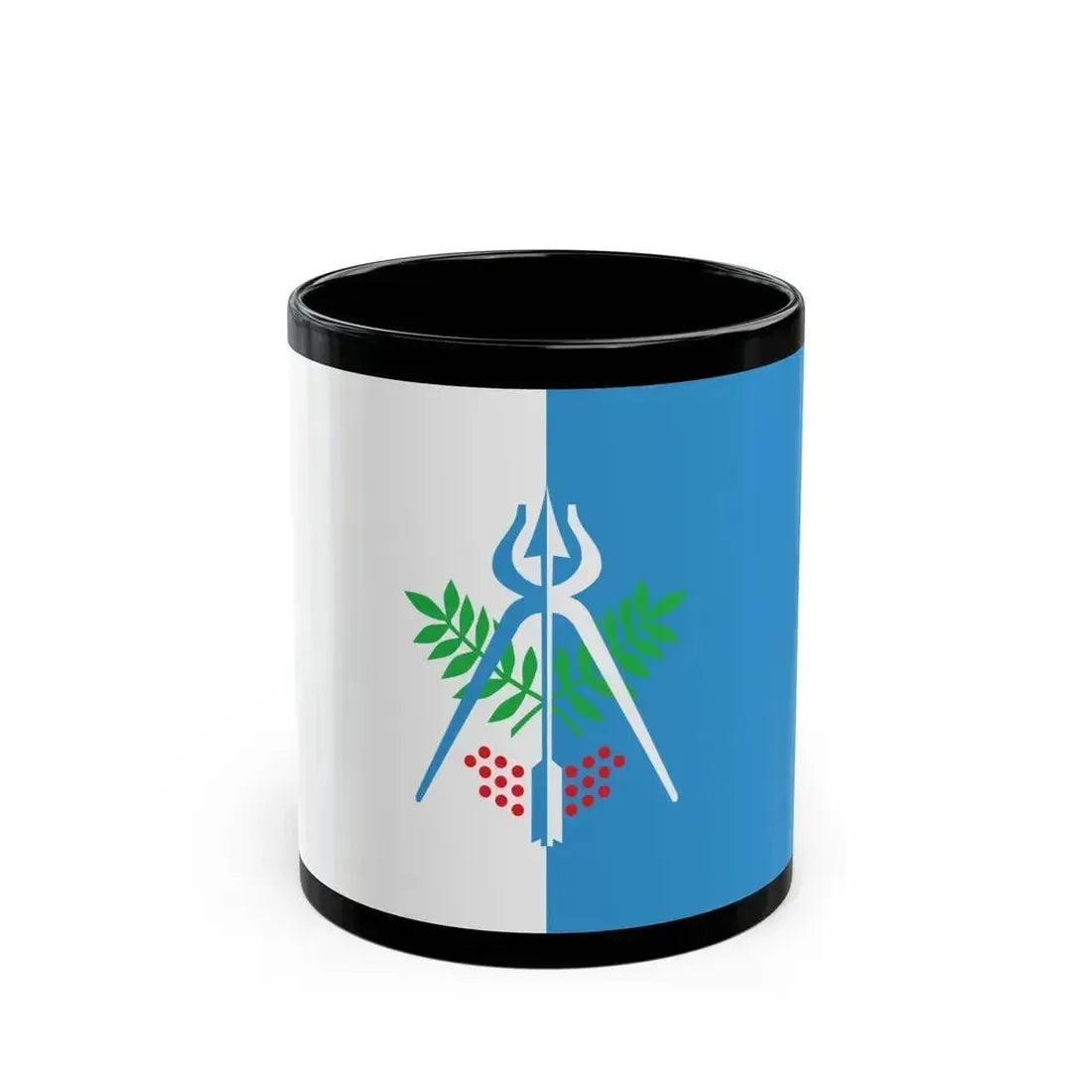 Flag of Izhevsk Russia - Black Coffee Mug 11oz - Go Mug Yourself