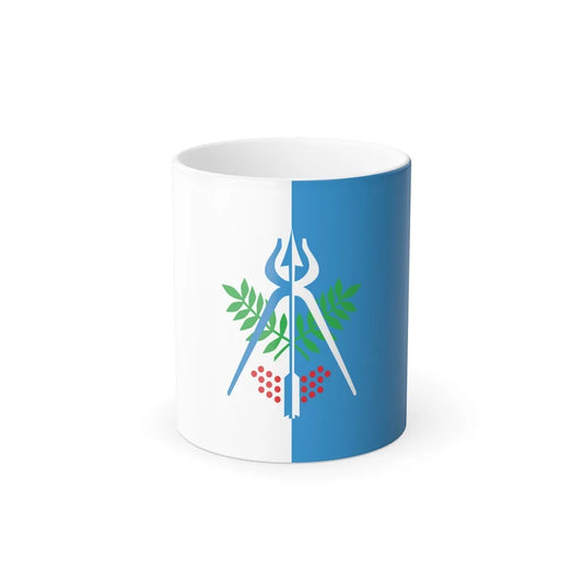 Flag of Izhevsk Russia - Color Changing Coffee Mug-11oz-Go Mug Yourself