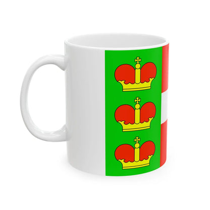 Flag of Iziaslav raion (Ukraine) White Coffee Mug - Go Mug Yourself