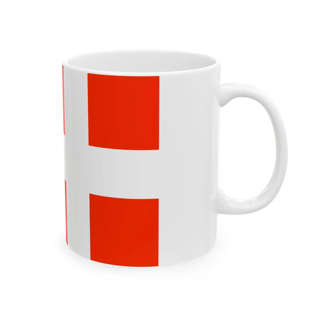 Flag of Iziaslav raion (Ukraine) White Coffee Mug - Go Mug Yourself