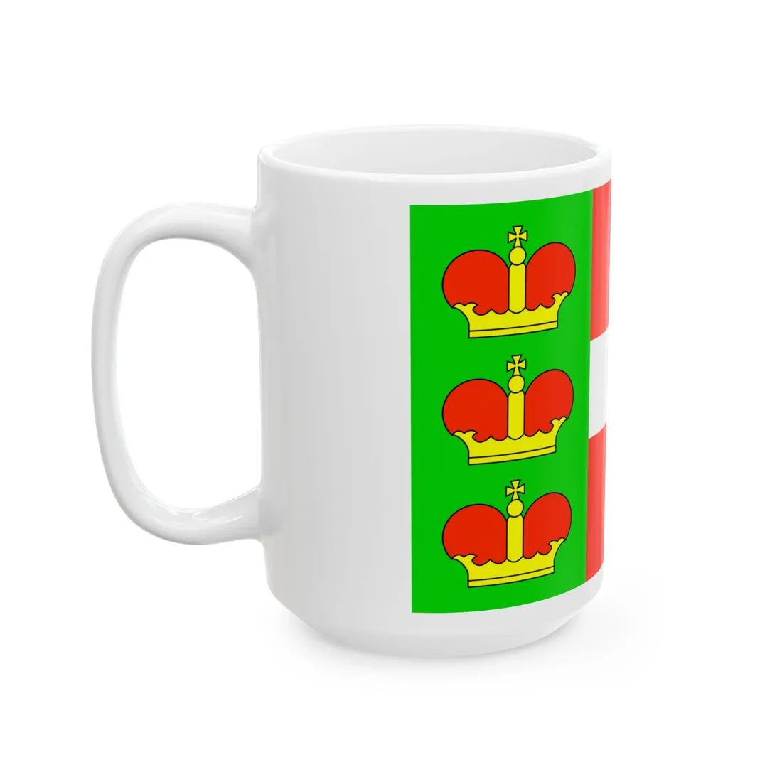 Flag of Iziaslav raion (Ukraine) White Coffee Mug - Go Mug Yourself