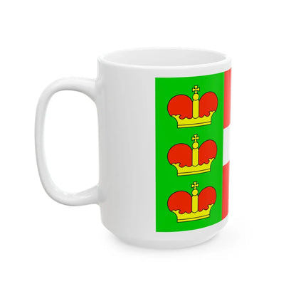 Flag of Iziaslav raion (Ukraine) White Coffee Mug - Go Mug Yourself