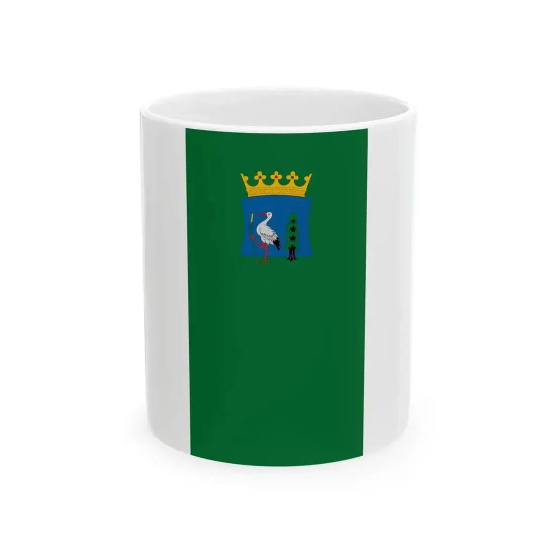 Flag of Izsak (Hungary) White Coffee Mug 11oz - Go Mug Yourself