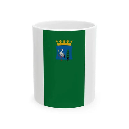 Flag of Izsak (Hungary) White Coffee Mug 11oz - Go Mug Yourself