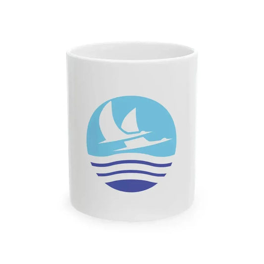 Flag of Izumi Kagoshima (Japan) White Coffee Mug 11oz - Go Mug Yourself