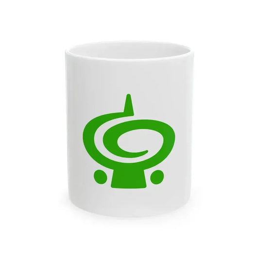 Flag of Izumi Ward Sendai Miyagi (Japan) White Coffee Mug 11oz - Go Mug Yourself