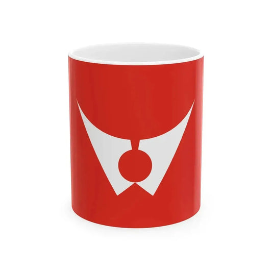 Flag of Izumisaki Fukushima (Japan) White Coffee Mug 11oz - Go Mug Yourself