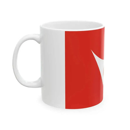 Flag of Izumisaki Fukushima (Japan) White Coffee Mug - Go Mug Yourself